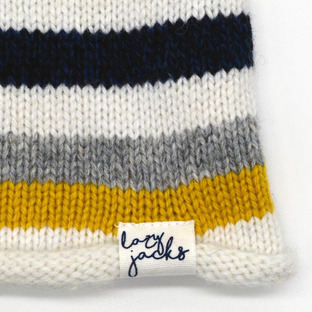 LJ73 - Knitted Hat - Sage Multi