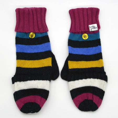LJ74 - Knitted Mittens - Honeysuckle