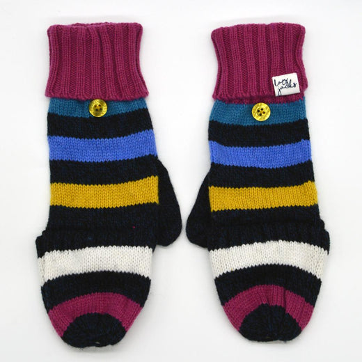 LJ74 - Knitted Mittens - Honeysuckle