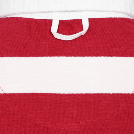 LJ78C - Long Sleeve Rugby Top - Crimson