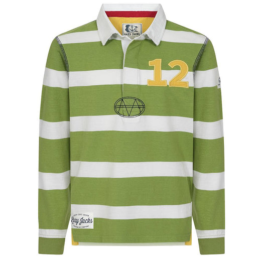 LJ78C - Long Sleeve Rugby Top - Lime