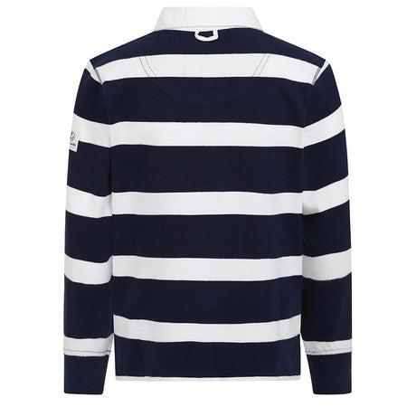 LJ78C - Long Sleeve Rugby Top - Marine/Rouge