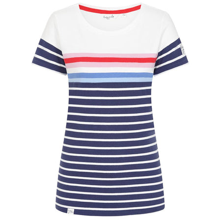 LJ8M - Ladies Short Sleeve Breton Top - Sapphire