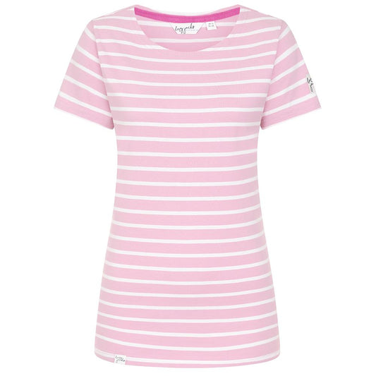 LJ8 - Ladies' Striped Breton T-Shirt - Pink