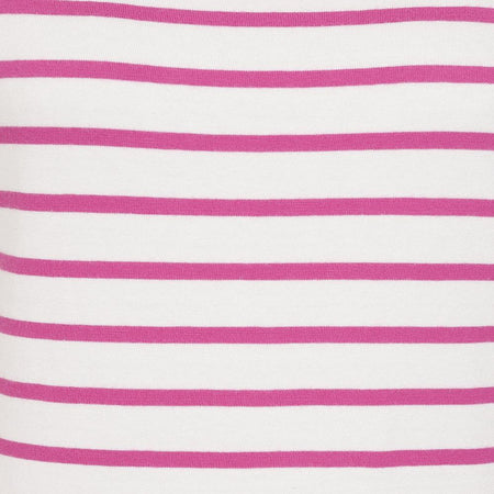 LJ8 - Short Sleeve Breton Top - Raspberry