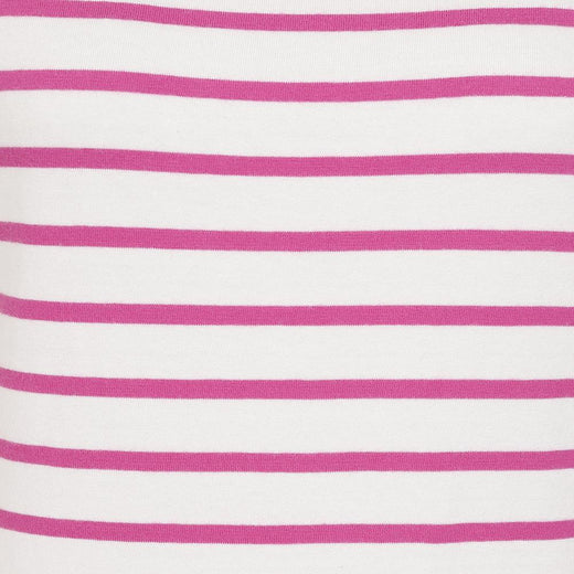 LJ8 - Short Sleeve Breton Top - Raspberry