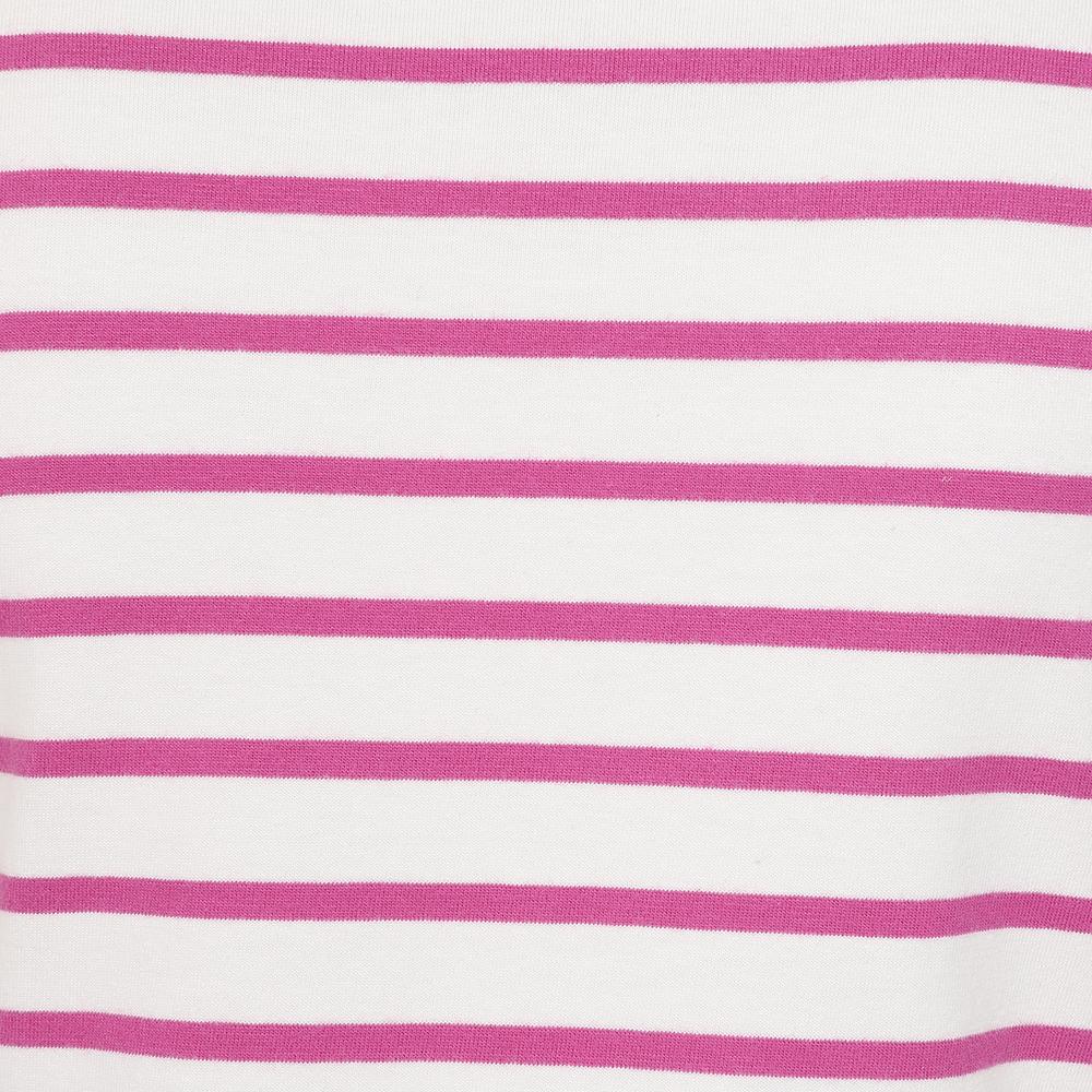 LJ8 - Short Sleeve Breton Top - Raspberry