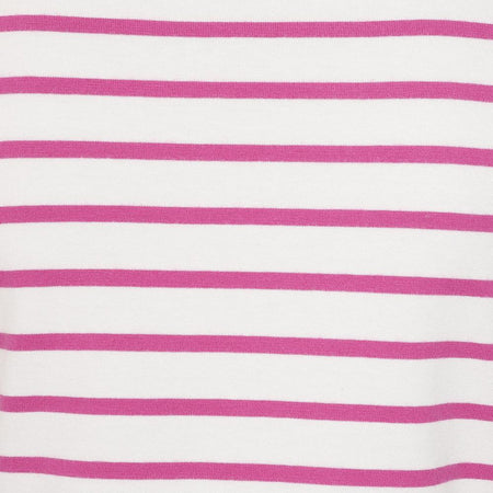 LJ8 - Short Sleeve Breton Top - Raspberry