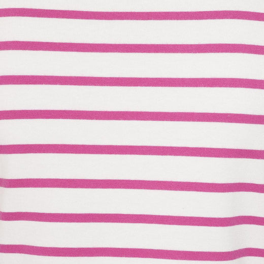 LJ8 - Short Sleeve Breton Top - Raspberry