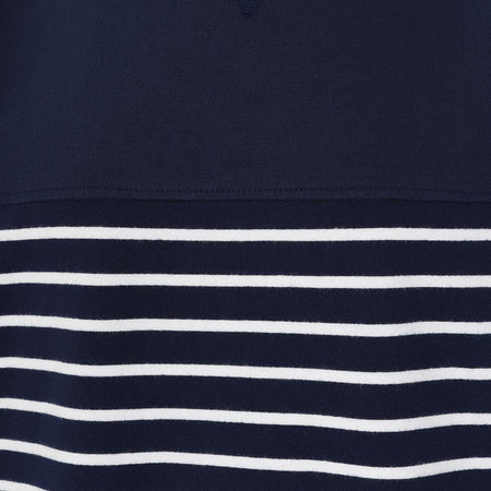 LJ91S - Striped Crew Neck Sweatshirt - Marine