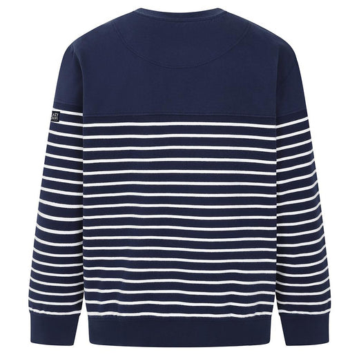LJ91S - Striped Crew Neck Sweatshirt - Marine