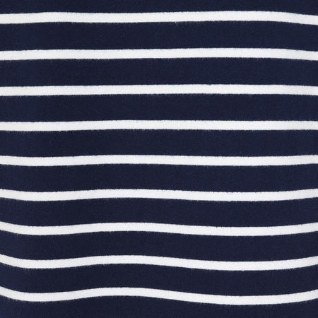 LJ91S - Striped Crew Neck Sweatshirt - Marine