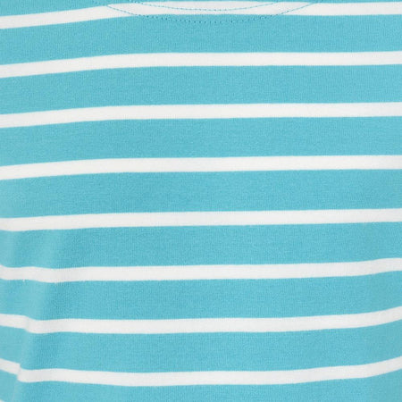 LJ97C - Long Sleeve Breton Top - Turquoise