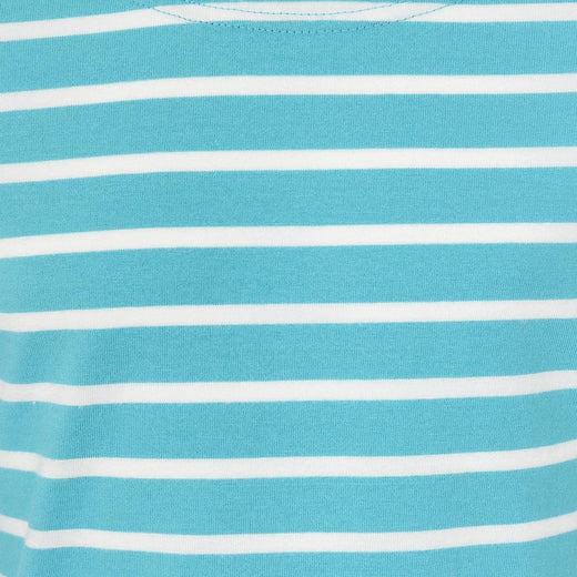 LJ97C - Long Sleeve Breton Top - Turquoise