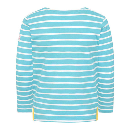 LJ97C - Long Sleeve Breton Top - Turquoise