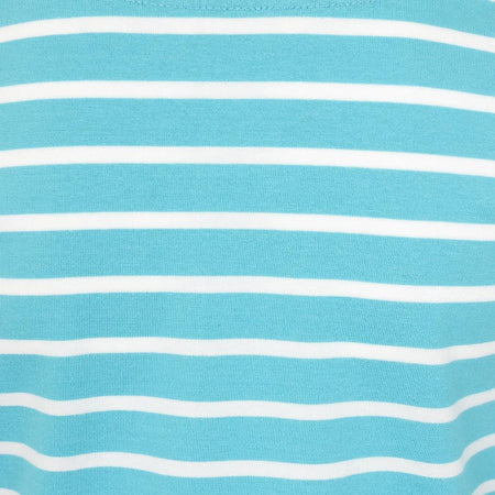 LJ97C - Long Sleeve Breton Top - Turquoise
