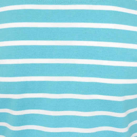 LJ97C - Long Sleeve Breton Top - Turquoise