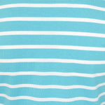 LJ97C - Long Sleeve Breton Top - Turquoise