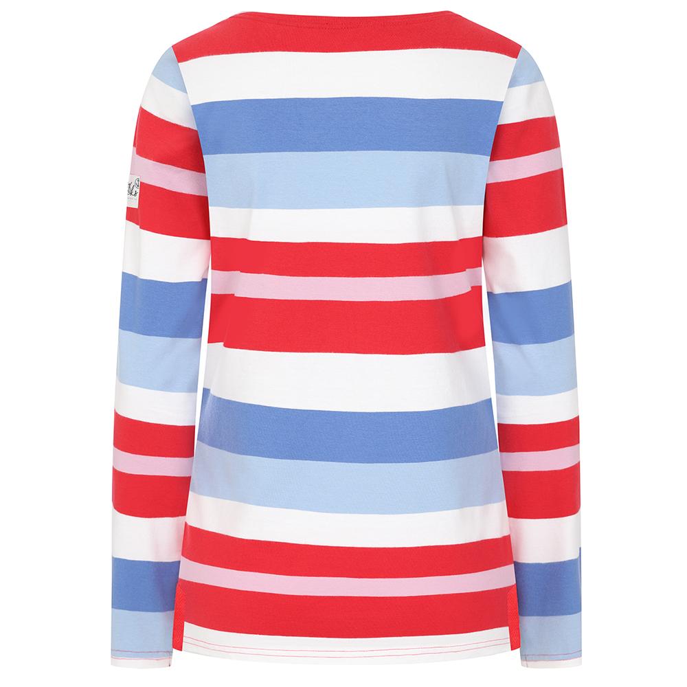 LJ97S - Ladies' Striped Long Sleeve Tee - Red