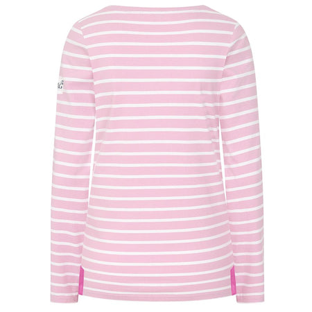 LJ97 - Ladies Striped Breton Top - Pink