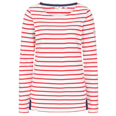 LJ97 - Striped Breton Top - Red