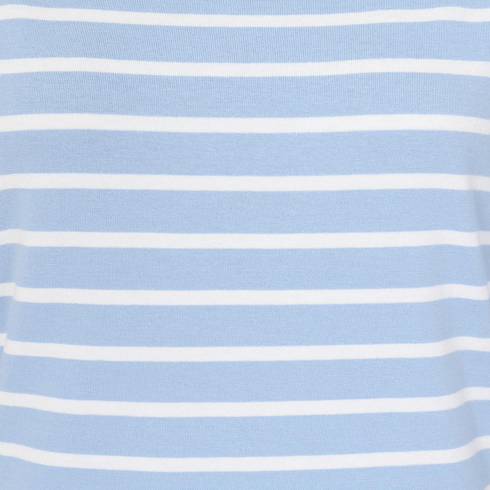 LJ97 - Ladies Striped Breton Top - Sky