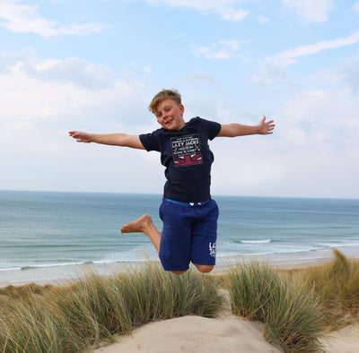 LJ9C - Boys' Printed T-Shirt - Marine