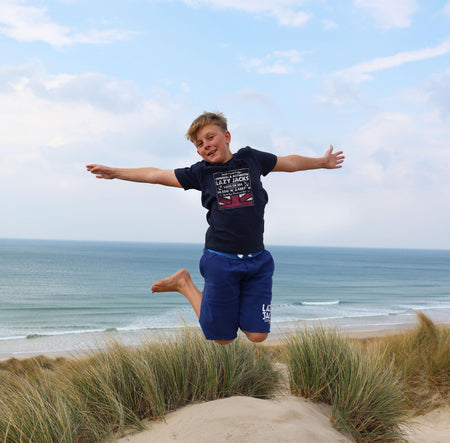 LJ9C - Boys' Printed T-Shirt - Marine