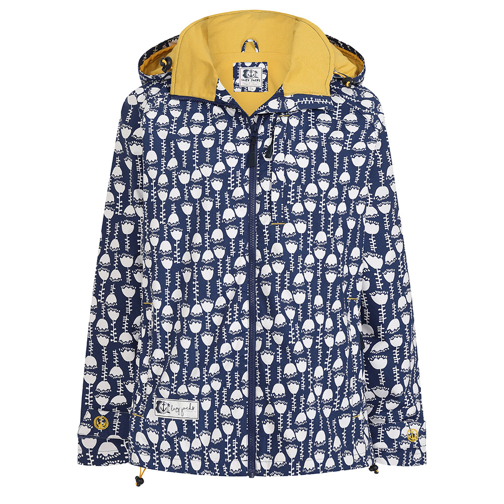 LJ45P - Printed Short Waterproof Coat - Seedling