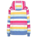 LJ101S - Striped Hooded Zip Thru Sweatshirt - Multi