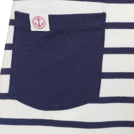 LJ115C - Girls Striped Jersey Dress - Prism