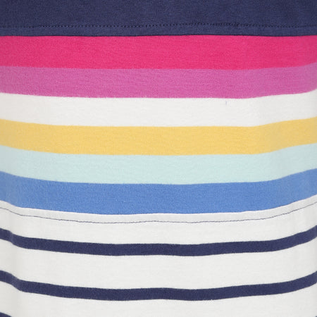 LJ115C - Girls Striped Jersey Dress - Prism