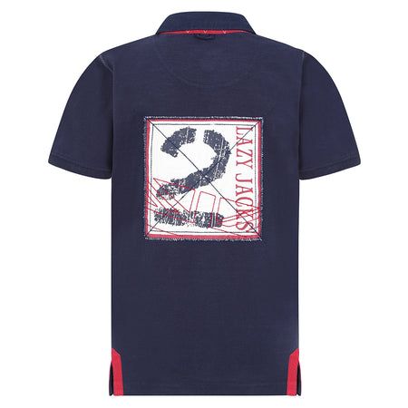 LJ23C - Short Sleeve Rugby Shirt - Marine