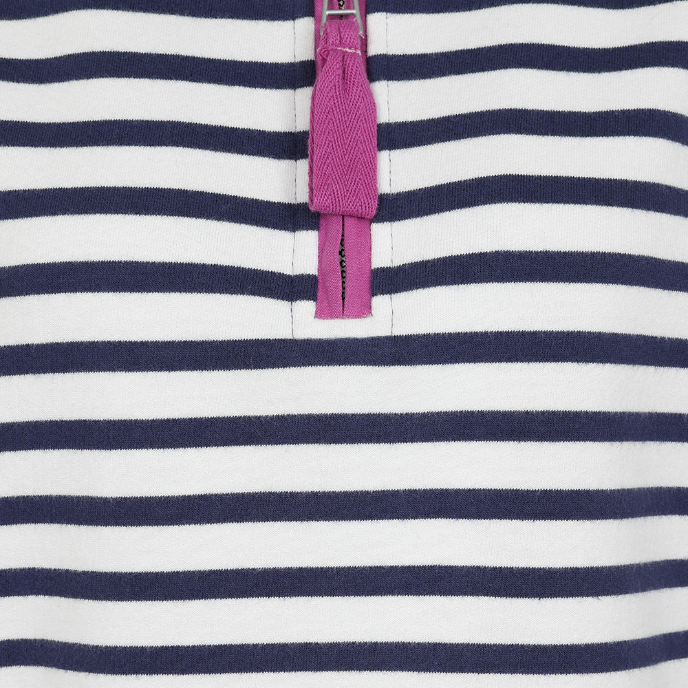 LJ35 - 1/4 Zip Striped Sweatshirt - Twilight