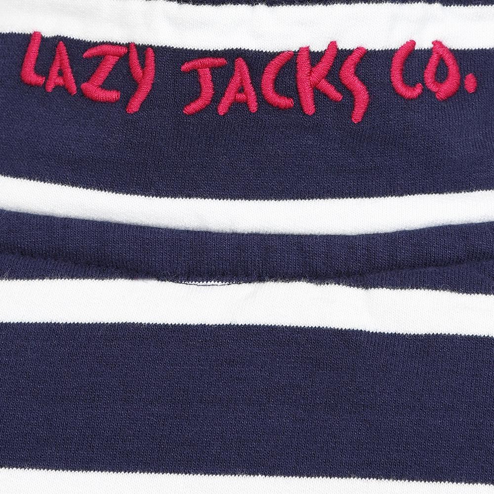 LJ39 - 1/4 Zip Striped Sweatshirt - Marine