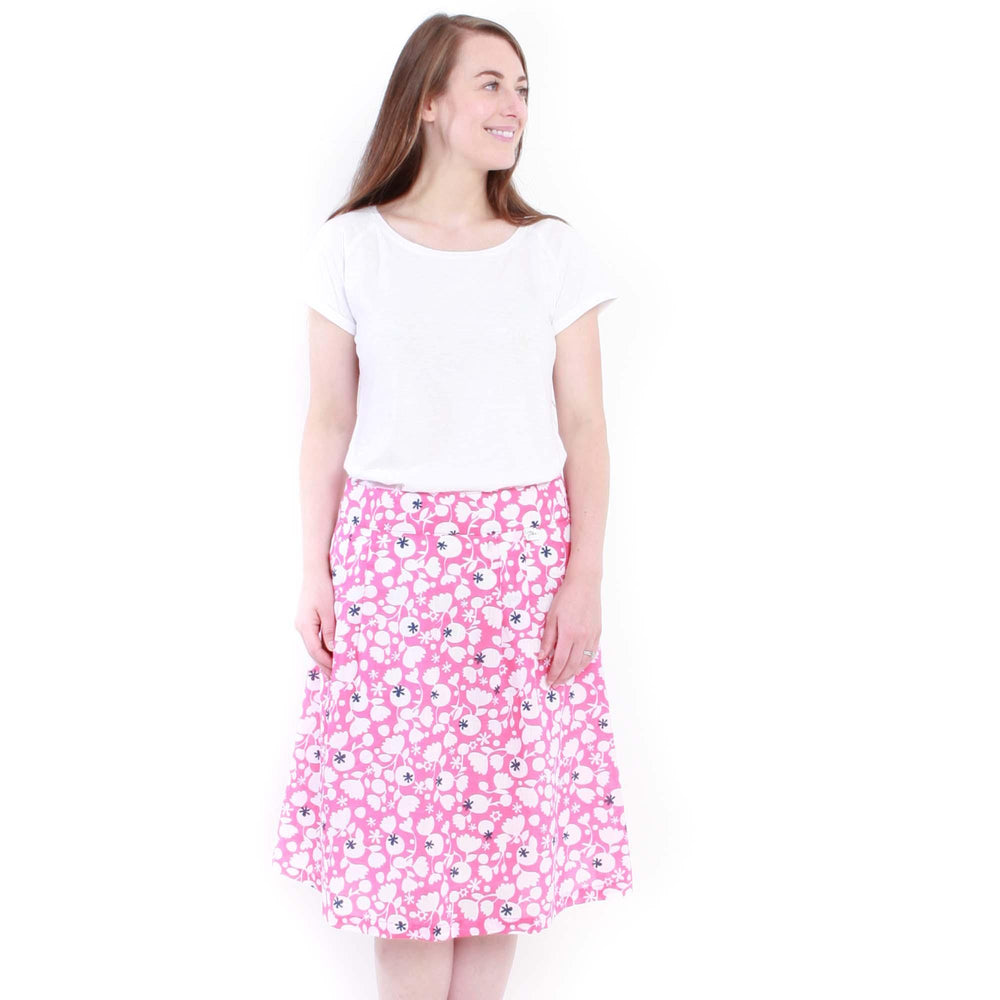 LJ42 - Printed Cotton Skirt - Bloom