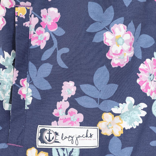LJ45P - Short Printed Waterproof Coat - Blossom