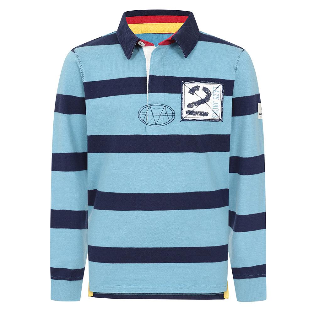 Long Sleeve Rugby Shirt with Back Patch
