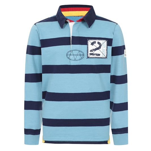 LJ78C - Long Sleeve Rugby Shirt with Back Patch - Niagara