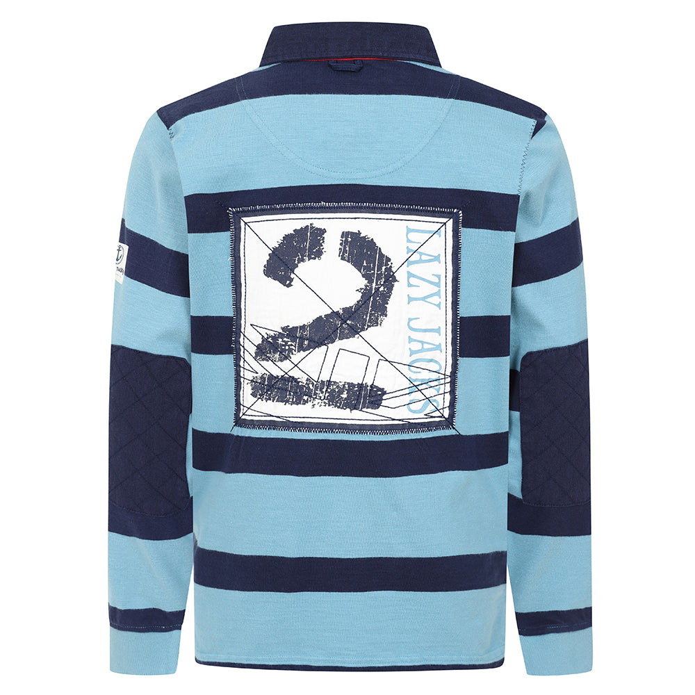 Long Sleeve Rugby Shirt with Back Patch