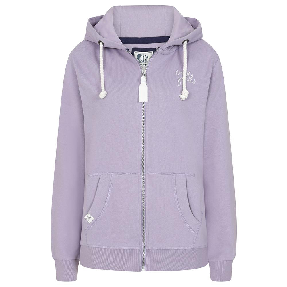 LJ101 - Hooded Zip Thru Sweatshirt - Lilac
