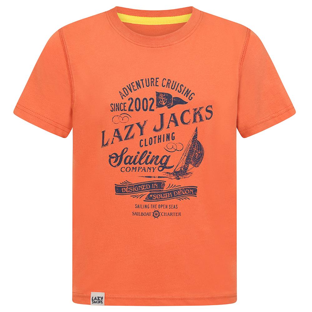 LJ15C - Boys Printed T-Shirt - Orange
