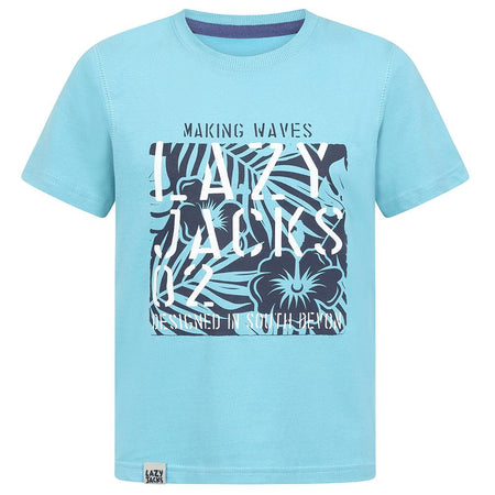 LJ15C - Boys Printed T-Shirt - Turquoise