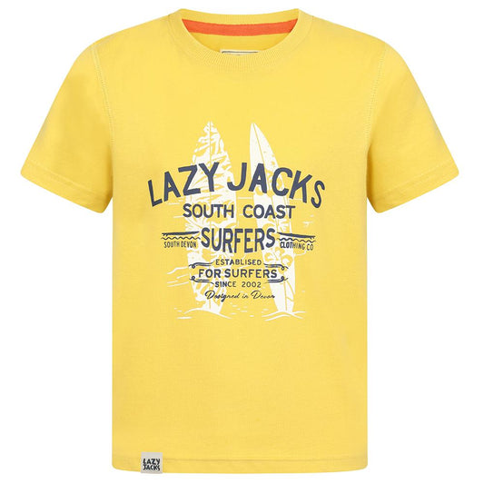 LJ15C - Boys Printed T-Shirt - Yellow
