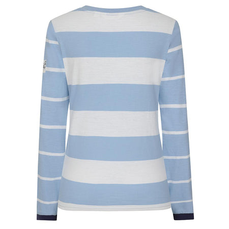 LJ161 - Striped Long Sleeve Top - Sky