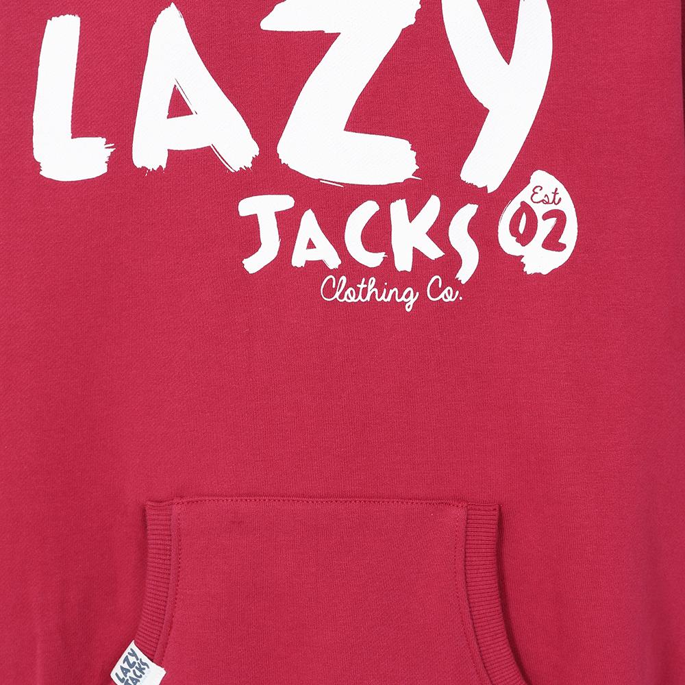 LJ21C - Hooded Sweatshirt - Crimson