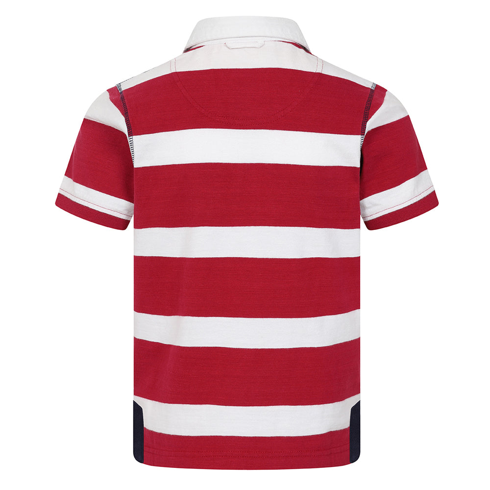 LJ27C - Short Sleeve Rugby Shirt - Crimson