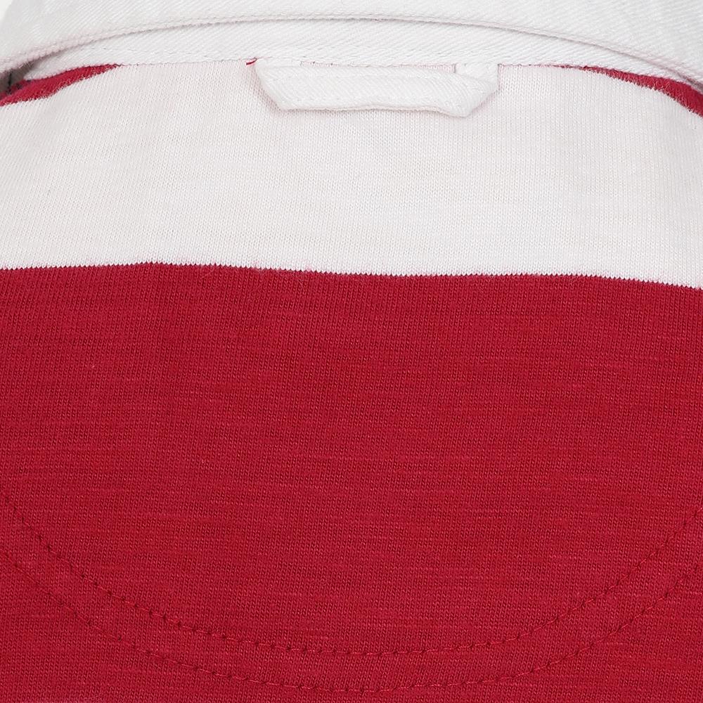 LJ27C - Short Sleeve Rugby Shirt - Crimson