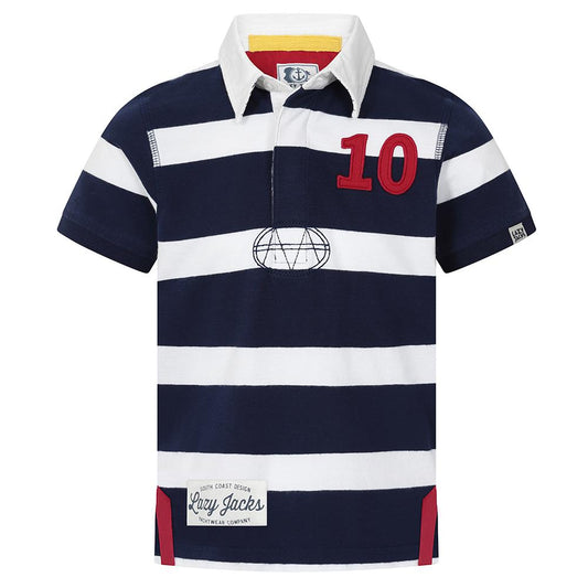 LJ27C - Short Sleeve Rugby Shirt - Marine