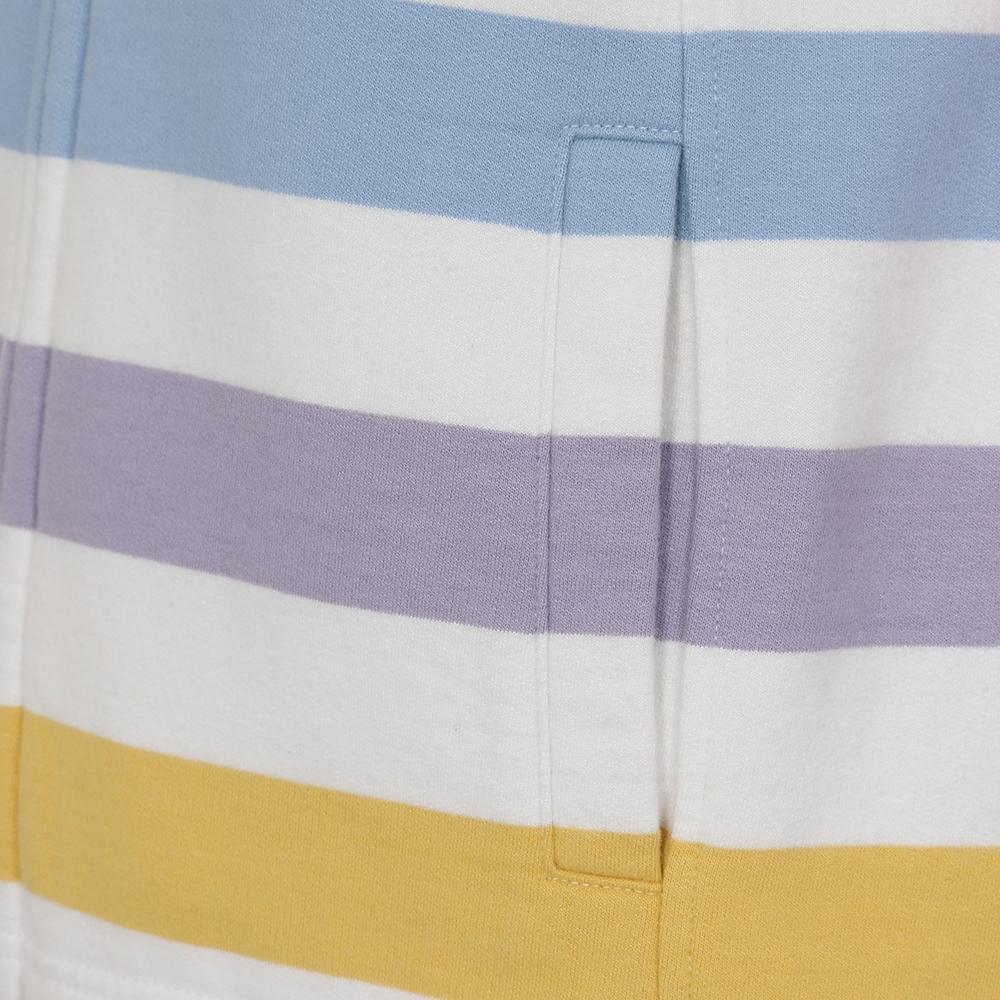 LJ32 - Full Zip Striped Sweatshirt - Pastel